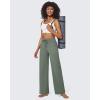 imageG4Free EverGoing Wide Leg Pants for Women Yoga Pants High Waist Sweatpants with Pockets Stretch Lounge Pants Comfy WorkoutGrey Sage