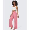imageG4Free EverGoing Wide Leg Pants for Women Yoga Pants High Waist Sweatpants with Pockets Stretch Lounge Pants Comfy WorkoutPink