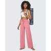 imageG4Free EverGoing Wide Leg Pants for Women Yoga Pants High Waist Sweatpants with Pockets Stretch Lounge Pants Comfy WorkoutPink