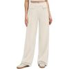 imageG4Free EverGoing Womens Wide Leg Pants High Waisted Yoga Pants Dressy Casual Trousers with PocketsIvory