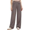 imageG4Free EverGoing Womens Wide Leg Pants High Waisted Yoga Pants Dressy Casual Trousers with PocketsTaupe