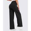 imageG4Free EverGoing Womens Wide Leg Pants High Waisted Yoga Pants with Pockets Casual Drawstring SweatpantsBlack