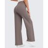 imageG4Free EverGoing Womens Wide Leg Pants High Waisted Yoga Pants with Pockets Casual Drawstring SweatpantsTaupe