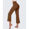 imageG4Free Flare Yoga Pants Women Ankle Casual Pants with Pockets Strechy Bootcut Wide Leg Dress Pants PetiteRegualrTallDark Coffee