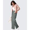 imageG4Free Fleece Lined Pants Women Wide Leg Work Trousers with Pockets High Waisted Sweatpants for Casual Dress WinterGray Sage