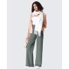 imageG4Free Fleece Lined Pants Women Wide Leg Work Trousers with Pockets High Waisted Sweatpants for Casual Dress WinterGray Sage