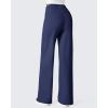 imageG4Free Fleece Lined Pants Women Wide Leg Work Trousers with Pockets High Waisted Sweatpants for Casual Dress WinterRoyal Blue