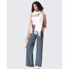 imageG4Free Fleece Lined Pants Women Wide Leg Work Trousers with Pockets High Waisted Sweatpants for Casual Dress WinterSlate Gray
