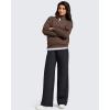imageG4Free Flurrylux Fleece Lined Sweatpants Women Cotton Wide Leg Pants with Pockets Lounge CasualBlack