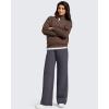 imageG4Free Flurrylux Fleece Lined Sweatpants Women Cotton Wide Leg Pants with Pockets Lounge CasualDark Gray