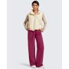 imageG4Free Flurrylux Fleece Lined Sweatpants Women Cotton Wide Leg Pants with Pockets Lounge CasualRumba Red