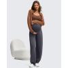 imageG4Free Smoofit Modal Soft Maternity Barrel Leg Pants with Pockets Over The Belly Adjustable Waist SweatpantsDark Gray