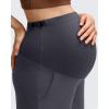 imageG4Free Smoofit Modal Soft Maternity Barrel Leg Pants with Pockets Over The Belly Adjustable Waist SweatpantsDark Gray