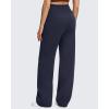 imageG4Free Smoofit Modal Soft Maternity Pants with Pockets Over The Belly Pregnancy Wide Leg SweatpantsDark Navy