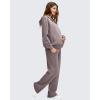 imageG4Free Smoofit Modal Soft Maternity Pants with Pockets Over The Belly Pregnancy Wide Leg SweatpantsTaupe