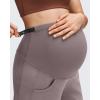 imageG4Free Smoofit Modal Soft Maternity Pants with Pockets Over The Belly Pregnancy Wide Leg SweatpantsTaupe