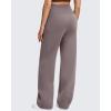 imageG4Free Smoofit Modal Soft Maternity Pants with Pockets Over The Belly Pregnancy Wide Leg SweatpantsTaupe
