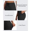 imageG4Free Wide Leg Fleece Lined Pants Women Drawstring Waist Winter Work Pants with Pockets for Casual OfficeBlack