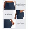 imageG4Free Wide Leg Fleece Lined Pants Women Drawstring Waist Winter Work Pants with Pockets for Casual OfficeNavy