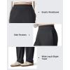 imageG4Free Womens Fleece Lined Sweatpants High Waisted Wide Leg Pants with Pockets Winter Warm Trousers CasualBlack
