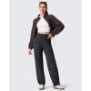 imageG4Free Womens Fleece Lined Sweatpants High Waisted Wide Leg Pants with Pockets Winter Warm Trousers CasualBlack