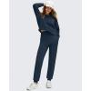 imageG4Free Womens Fleece Lined Workout Joggers with Pockets High Waisted Sweatpants Hiking Running Outdoor PantsDark Navy