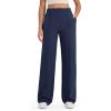imageG4Free EverGoing Wide Leg Pants for Women High Waisted Yoga Pants with Pockets Stretch Casual Lounge PantsNavy
