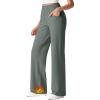 imageG4Free Fleece Lined Pants Women Wide Leg Work Trousers with Pockets High Waisted Sweatpants for Casual Dress WinterGray Sage