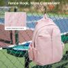imageG4Free 20L Pickleball Bag for Women Pickleball Paddle Backpack with Fence Hook Work Travle Bag with 15quot Laptop CompartmentBlackPink