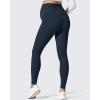 imageG4Free Barefeel Fleece Lined Maternity Leggings with Pockets Over The Belly Pregnancy Yoga PantsDark Navy