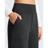 imageG4Free Barefeel Fleece Lined Pants Women High Waist Stretch Casual Sweatpants with PocketsBlack