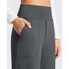 imageG4Free Barefeel Fleece Lined Pants Women High Waist Stretch Casual Sweatpants with PocketsDark Gray