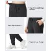imageG4Free Barefeel Womens Fleece Lined Yoga Pants Tapered Leg Drawstring Joggers with Pockets Thermal WorkoutBlack