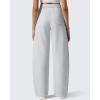 imageG4Free Flurrylux Fleece Lined Baggy Barrel Sweatpants Cotton Wide Leg Lounge Pants with PocketsLight Heather