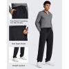 imageG4Free Mens Smoofit Fleece Lined Sweatpants Winter Thermal Warm Joggers Pants Casual Lounge Drawstring with PocketsBlack