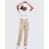 imageG4Free ShiftReady Women Dress Yoga Pants with Hidden Zipper Pockets High Waist Work Trousers PetiteRegularTallLight Khaki