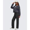 imageG4Free Smoofit Womens Two Way Full Zip Jackets Modal Soft Casual Hoodie with PocketsDark Gray