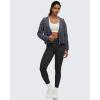 imageG4Free Smoofit Womens Two Way Full Zip Jackets Modal Soft Casual Hoodie with PocketsDark Gray
