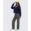 imageG4Free Smoofit Womens Two Way Full Zip Jackets Modal Soft Casual Hoodie with PocketsDark Navy