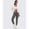 imageG4Free Smoofit Womens Two Way Full Zip Jackets Modal Soft Casual Hoodie with PocketsIvory