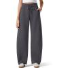 imageG4Free Flurrylux Fleece Lined Baggy Barrel Sweatpants Cotton Wide Leg Lounge Pants with PocketsDark Gray