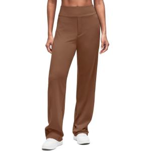 imageG4Free ShiftReady Women Dress Yoga Pants with Hidden Zipper Pockets High Waist Work Trousers PetiteRegularTallDark Coffee