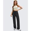imageG4Free Smoofit Modal Soft Womens Wide Leg Sweatpants with Pockets Drawstring Double Layer Waist Casual PantsBlack