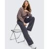 imageG4Free Smoofit Modal Soft Womens Wide Leg Sweatpants with Pockets Drawstring Double Layer Waist Casual PantsDark Grey