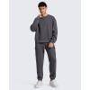 imageG4Free Flurrylux Mens Fleece Lined Sweatshirts Crewneck Pullover Long Sleeve Cotton Warm Fall Casual Relxed Fit TopsDark Gray