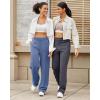 imageG4Free Smoofit Modal Soft Women Wide Leg Sweatpants Yoga Pants Casual Lounge Trousers ShortPetiteRegularTallExtral TallDemin Blue