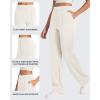 imageG4Free Smoofit Modal Soft Women Wide Leg Sweatpants Yoga Pants Casual Lounge Trousers ShortPetiteRegularTallExtral TallIvory