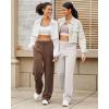 imageG4Free Smoofit Modal Soft Women Wide Leg Sweatpants Yoga Pants Casual Lounge Trousers ShortPetiteRegularTallExtral TallMocha