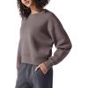 imageG4Free Womens Long Sleeve Crew Neck Pullover Sweatshirts Loose Fit Casual Plain Tops Junior Fall Winter Clothes TapueXXL
