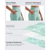 imageG4Free Womnes Ribbed Knit Wide Leg Pants with Pockets Lightweight Stretchy Yoga Pants Casual LoungePowder Blue